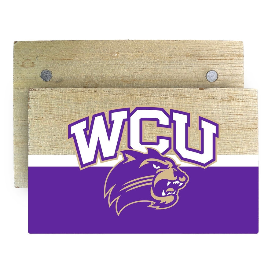 Western Carolina University Wooden 2" x 3" Fridge Magnet Officially Licensed Collegiate Product Image 1