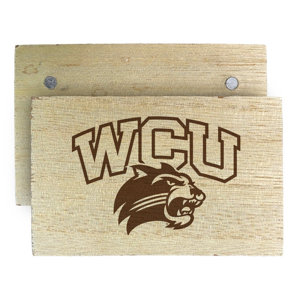 Western Carolina University Wooden 2" x 3" Fridge Magnet Officially Licensed Collegiate Product Image 2