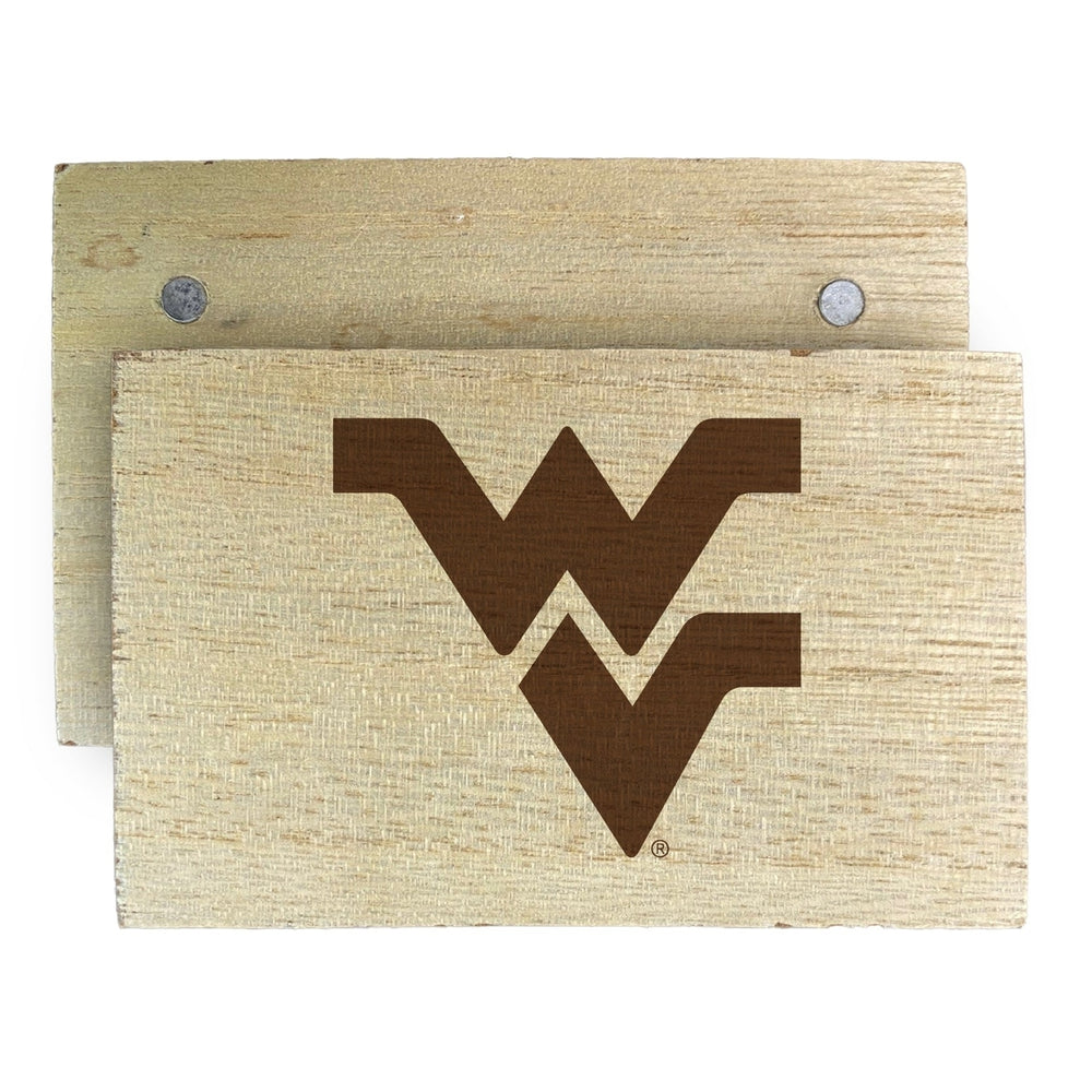 West Virginia Mountaineers Wooden 2" x 3" Fridge Magnet Officially Licensed Collegiate Product Image 2