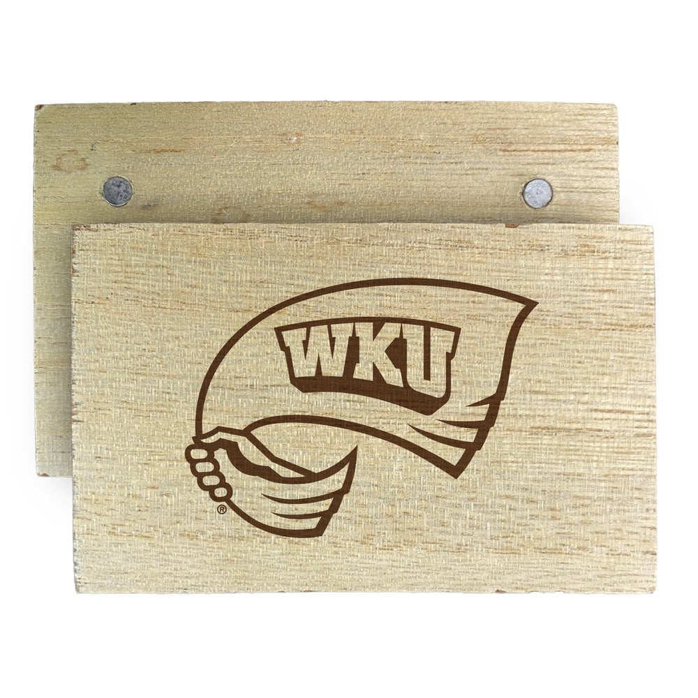 Western Kentucky Hilltoppers Wooden 2" x 3" Fridge Magnet Officially Licensed Collegiate Product Image 2