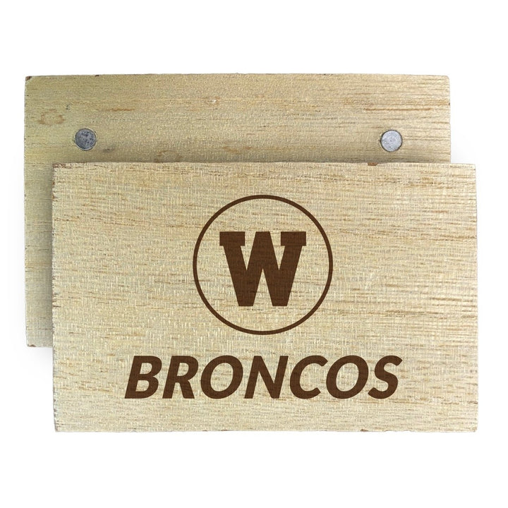 Western Michigan University Wooden 2" x 3" Fridge Magnet Officially Licensed Collegiate Product Image 1