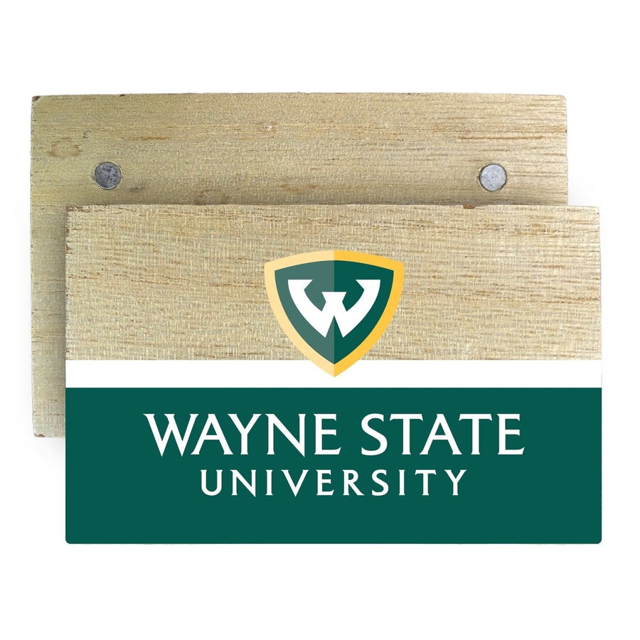 Wayne State Wooden 2" x 3" Fridge Magnet Officially Licensed Collegiate Product Image 1