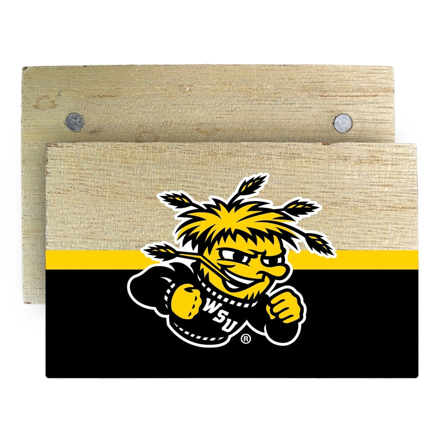 Wichita State Shockers Wooden 2" x 3" Fridge Magnet Officially Licensed Collegiate Product Image 1