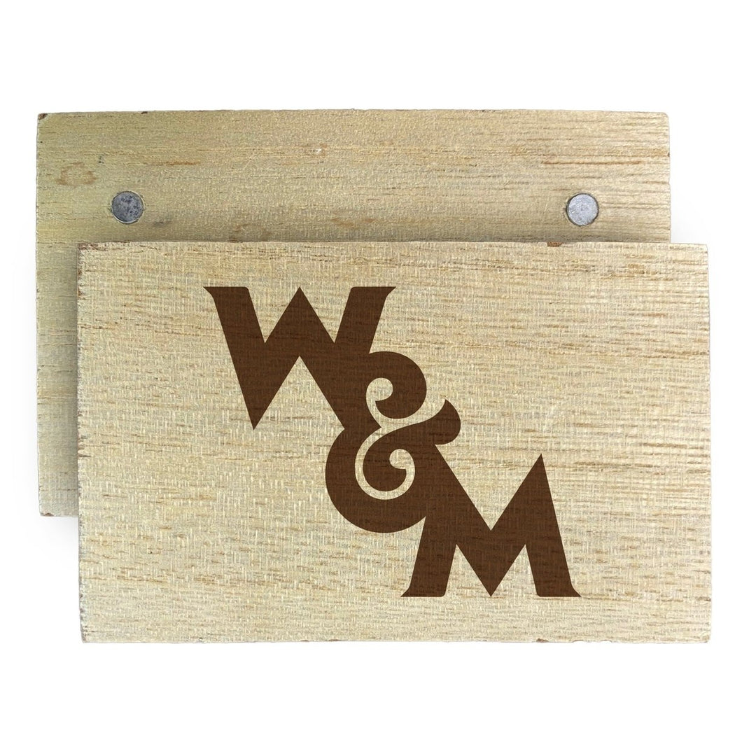 William and Mary Wooden 2" x 3" Fridge Magnet Officially Licensed Collegiate Product Image 1