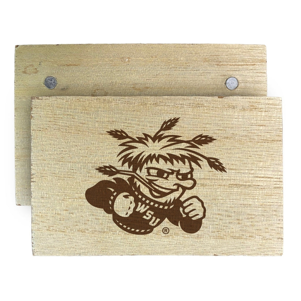 Wichita State Shockers Wooden 2" x 3" Fridge Magnet Officially Licensed Collegiate Product Image 2