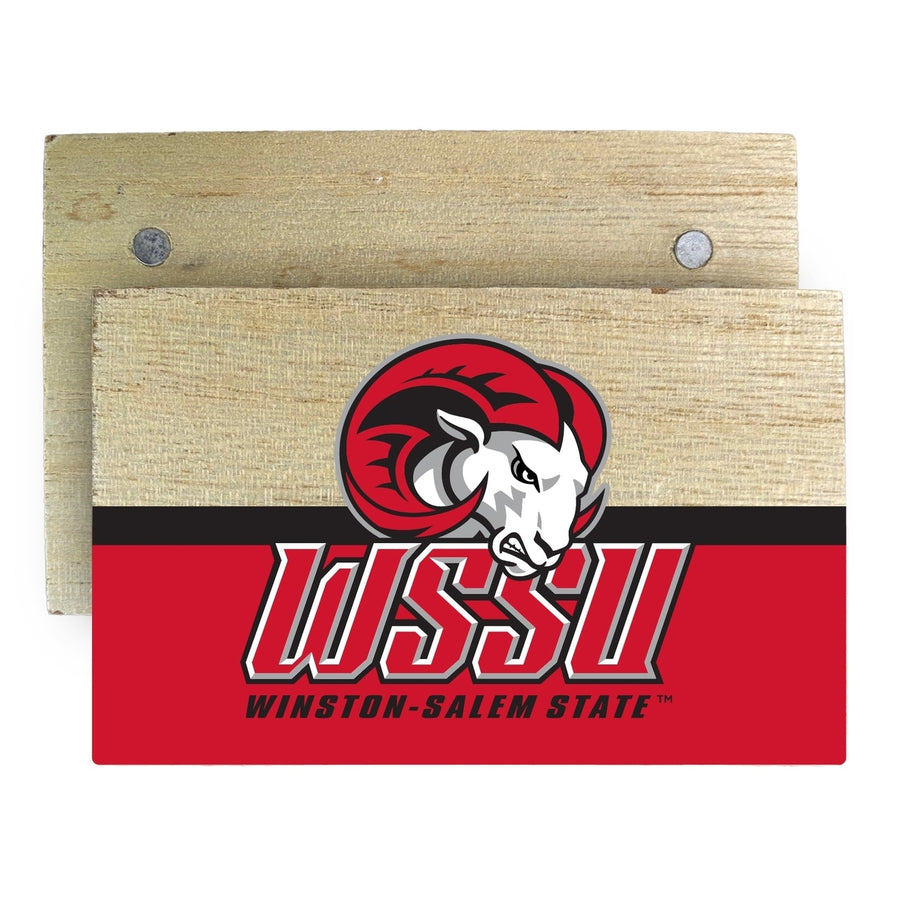 Winston-Salem State Wooden 2" x 3" Fridge Magnet Officially Licensed Collegiate Product Image 1