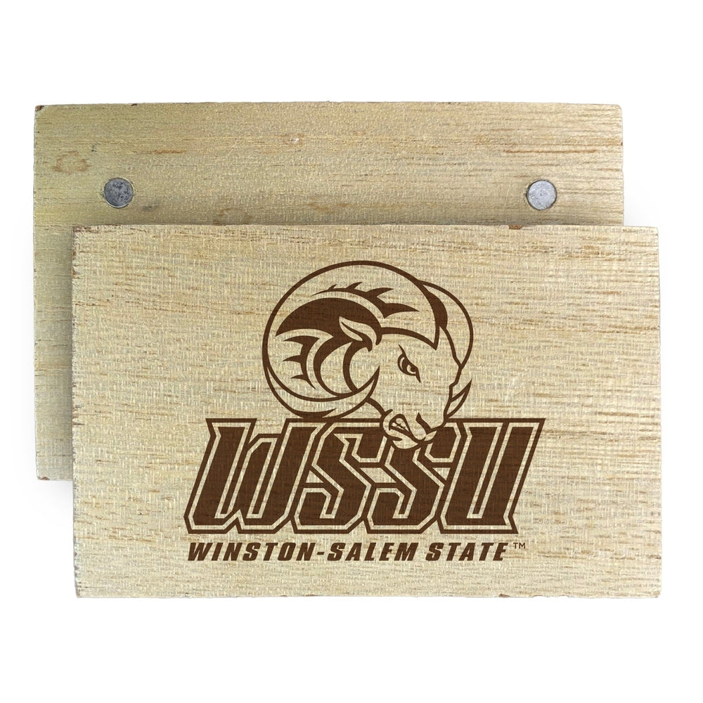 Winston-Salem State Wooden 2" x 3" Fridge Magnet Officially Licensed Collegiate Product Image 2