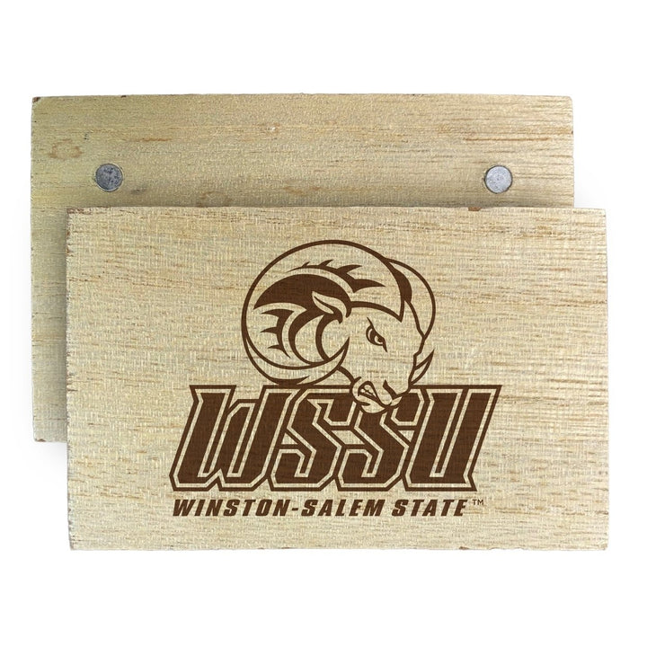 Winston-Salem State Wooden 2" x 3" Fridge Magnet Officially Licensed Collegiate Product Image 1