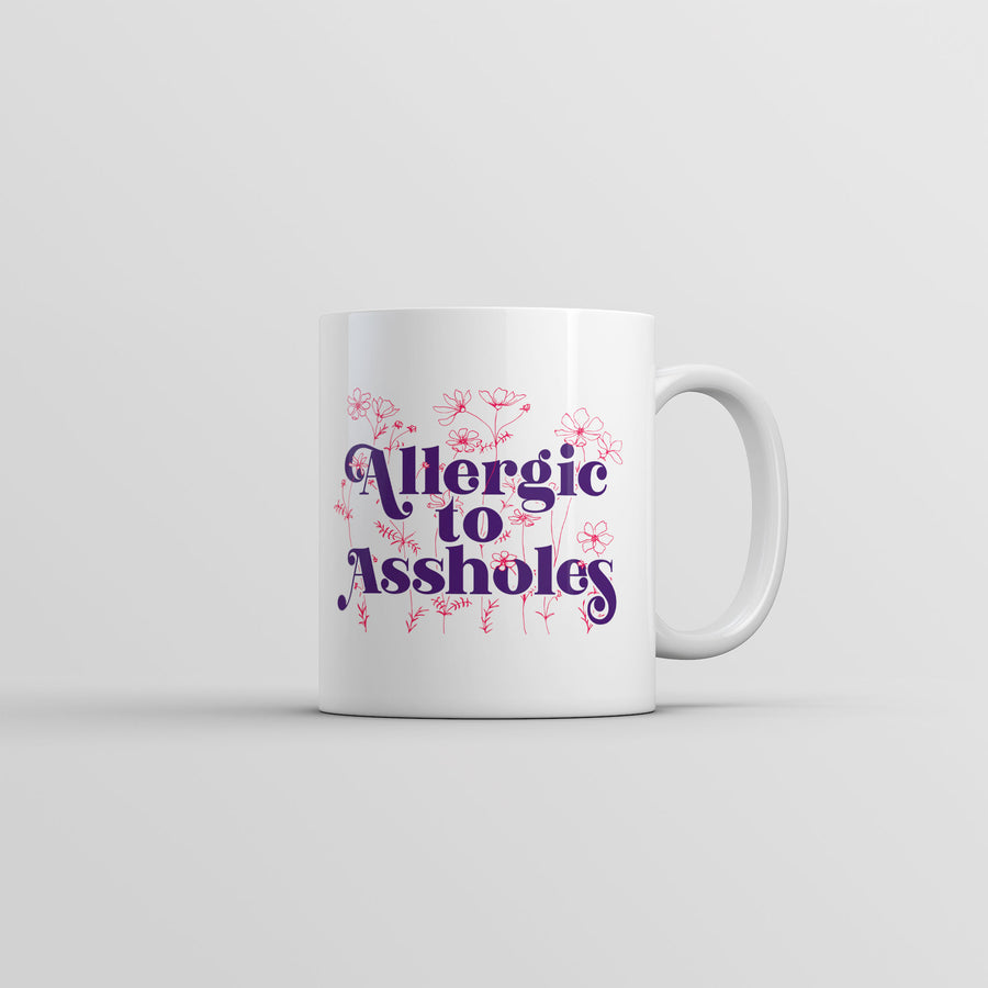 Allergic To Assholes Mug Funny Sarcastic Novelty Coffee Cup-11oz Image 1