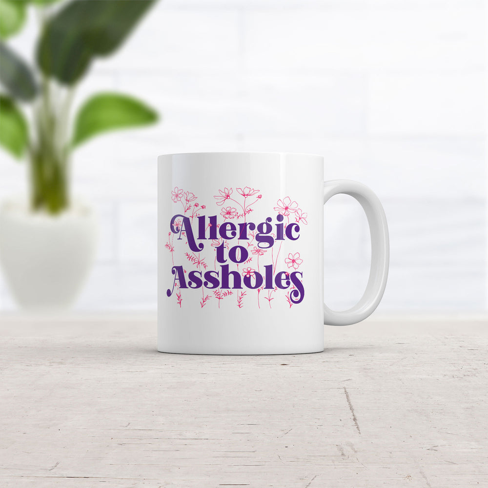 Allergic To Assholes Mug Funny Sarcastic Novelty Coffee Cup-11oz Image 2