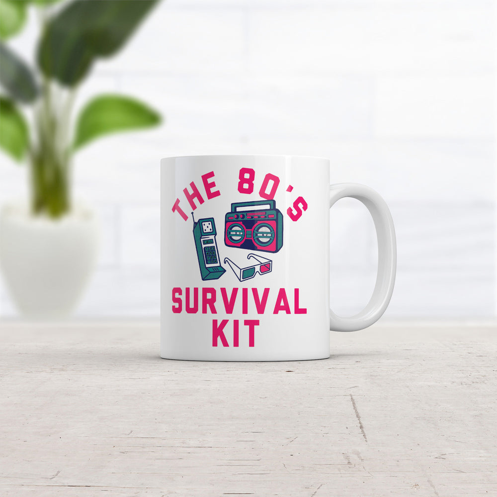 The 80s Survival Kit Mug Sarcastic Retro Graphic Coffee Cup-11oz Image 2