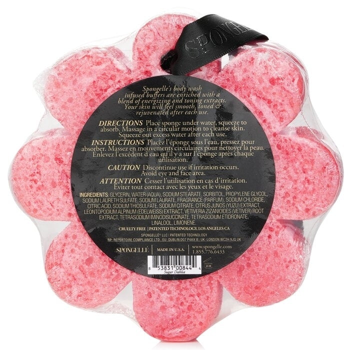 Spongelle - Wild Flower Soap Sponge - Sugar Dahlia (Red)(1pc/85g) Image 2