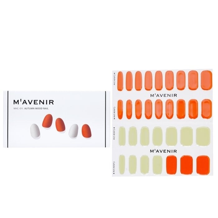 Mavenir - Nail Sticker (Orange) - Autumn Mood Nail(32pcs) Image 1