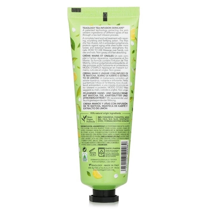 Teaology - Matcha Lemon Tea Hand and Nail Cream(75ml/2.5oz) Image 3