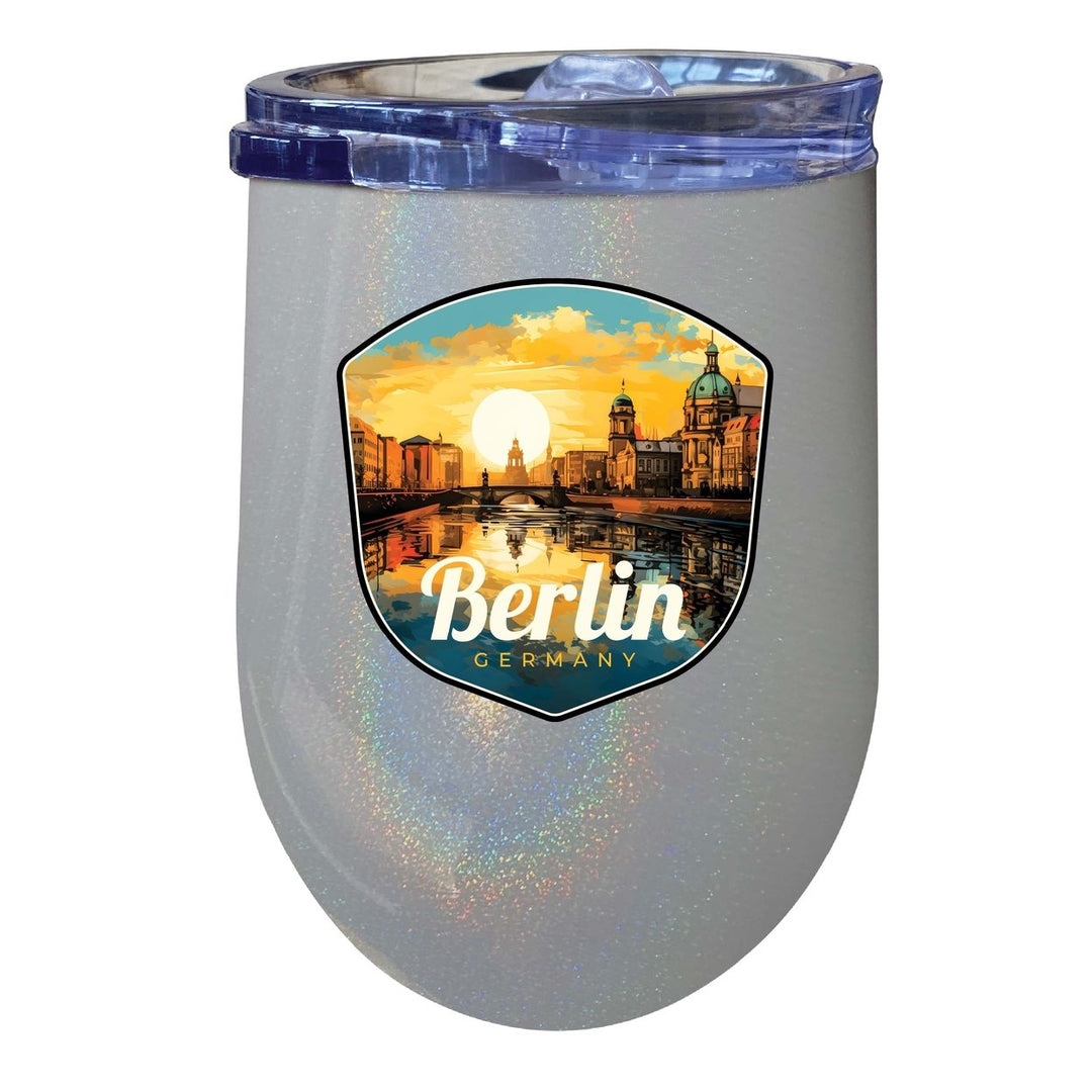 Berlin Germany Design C Souvenir 12 oz Insulated Wine Stainless Steel Tumbler Image 4