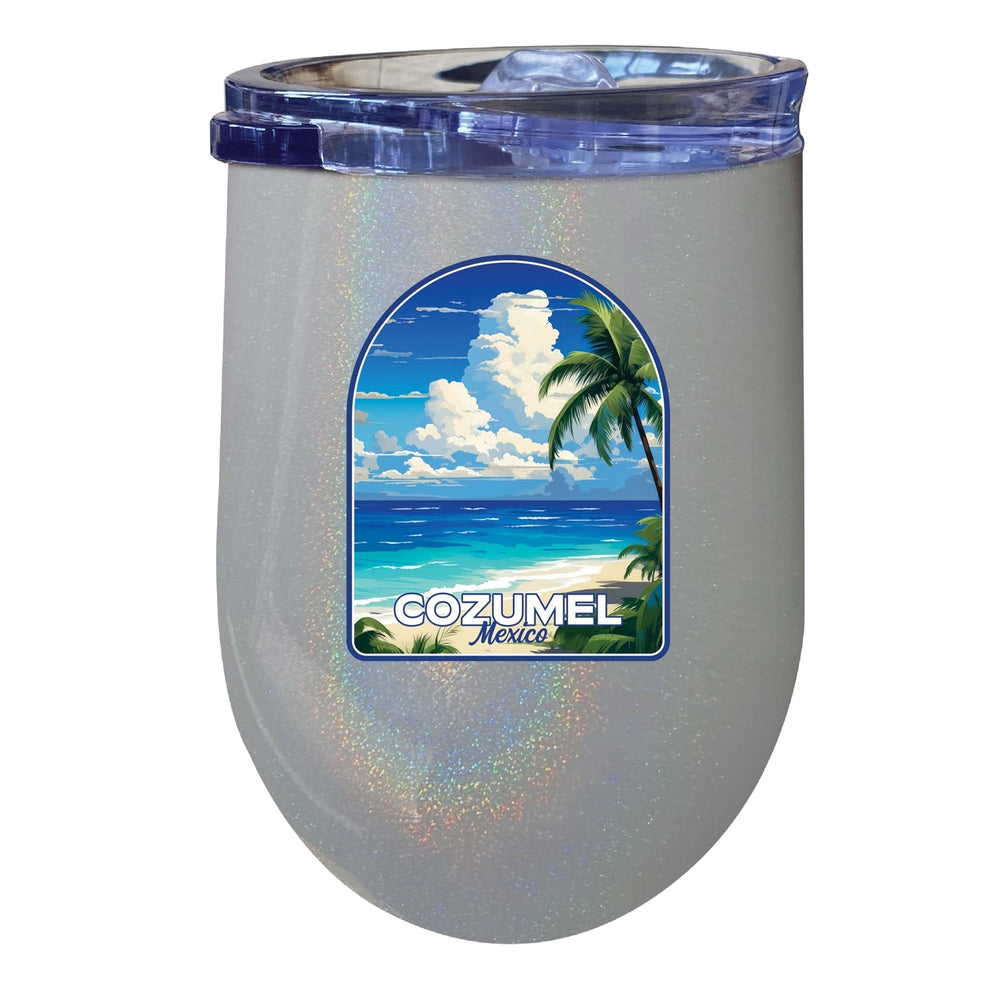 Cozumel Mexico Design C Souvenir 12 oz Insulated Wine Stainless Steel Tumbler Image 2