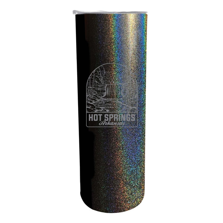 Hot Springs Arkansas Souvenir 20 oz Engraved Insulated Stainless Steel Skinny Tumbler Image 1