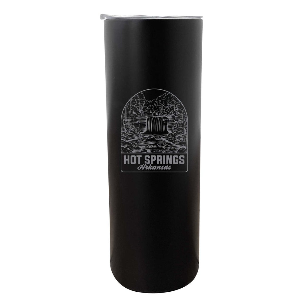 Hot Springs Arkansas Souvenir 20 oz Engraved Insulated Stainless Steel Skinny Tumbler Image 2