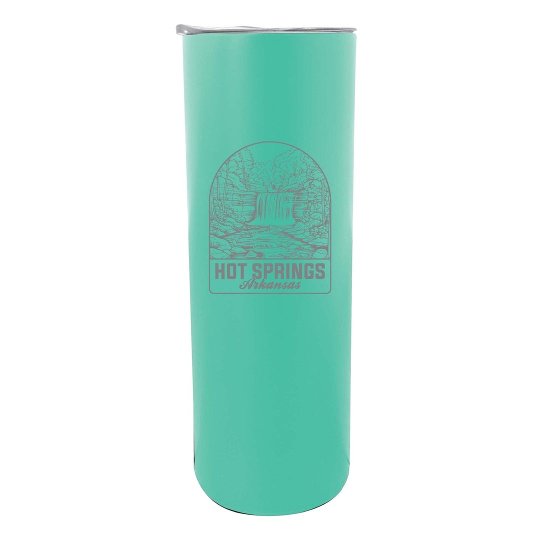 Hot Springs Arkansas Souvenir 20 oz Engraved Insulated Stainless Steel Skinny Tumbler Image 6