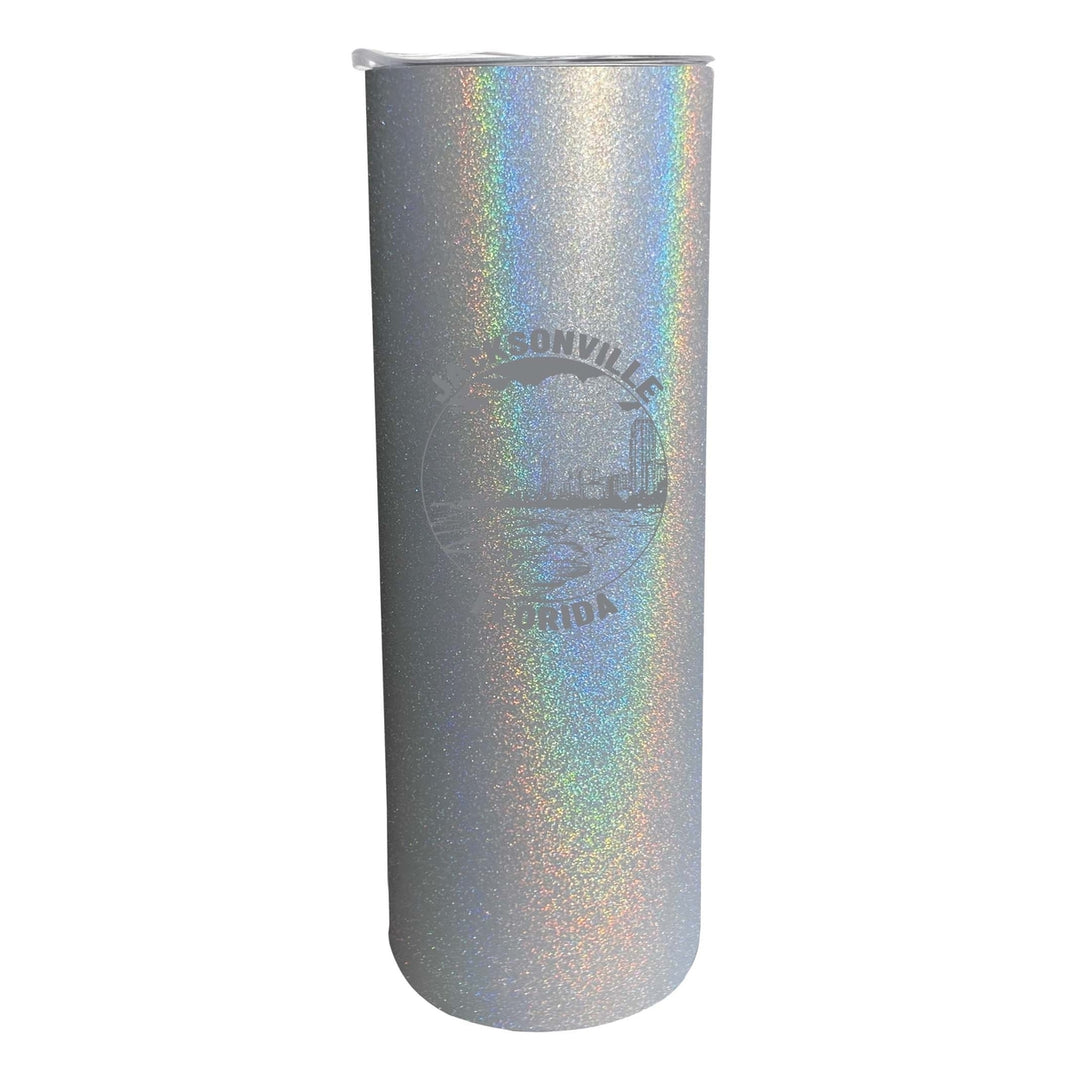 Jacksonville Florida Souvenir 20 oz Engraved Insulated Stainless Steel Skinny Tumbler Image 6