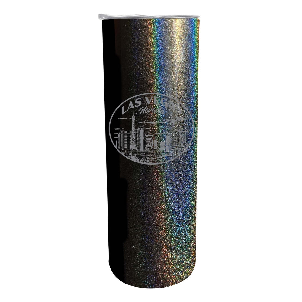 Las Vegas Nevada Souvenir 20 oz Engraved Insulated Stainless Steel Skinny Tumbler Image 2