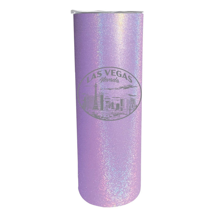 Las Vegas Nevada Souvenir 20 oz Engraved Insulated Stainless Steel Skinny Tumbler Image 1