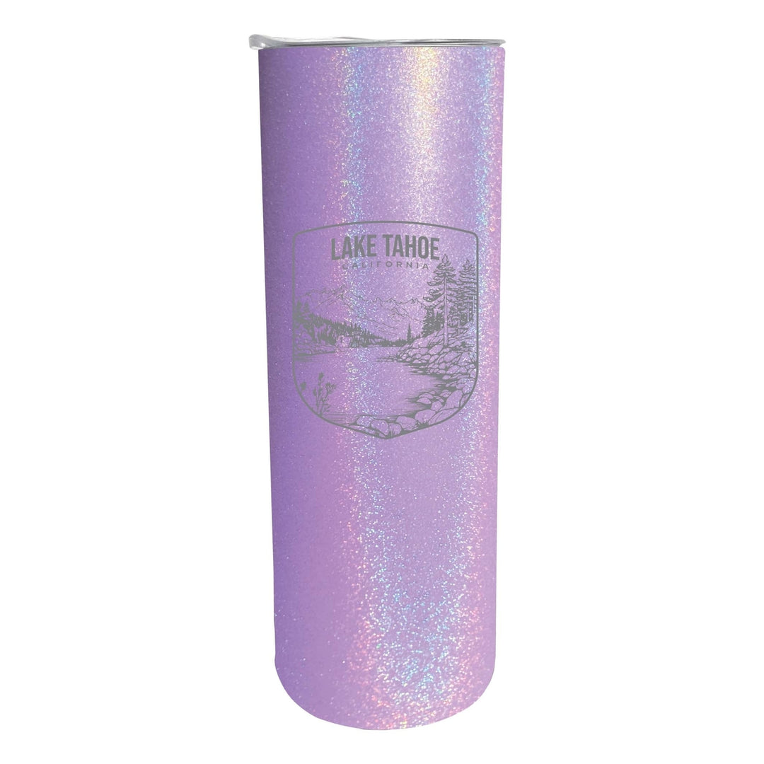 Lake Tahoe California Souvenir 20 oz Engraved Insulated Stainless Steel Skinny Tumbler Image 4