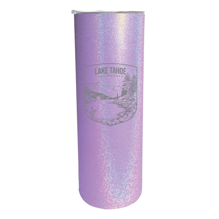 Lake Tahoe California Souvenir 20 oz Engraved Insulated Stainless Steel Skinny Tumbler Image 1