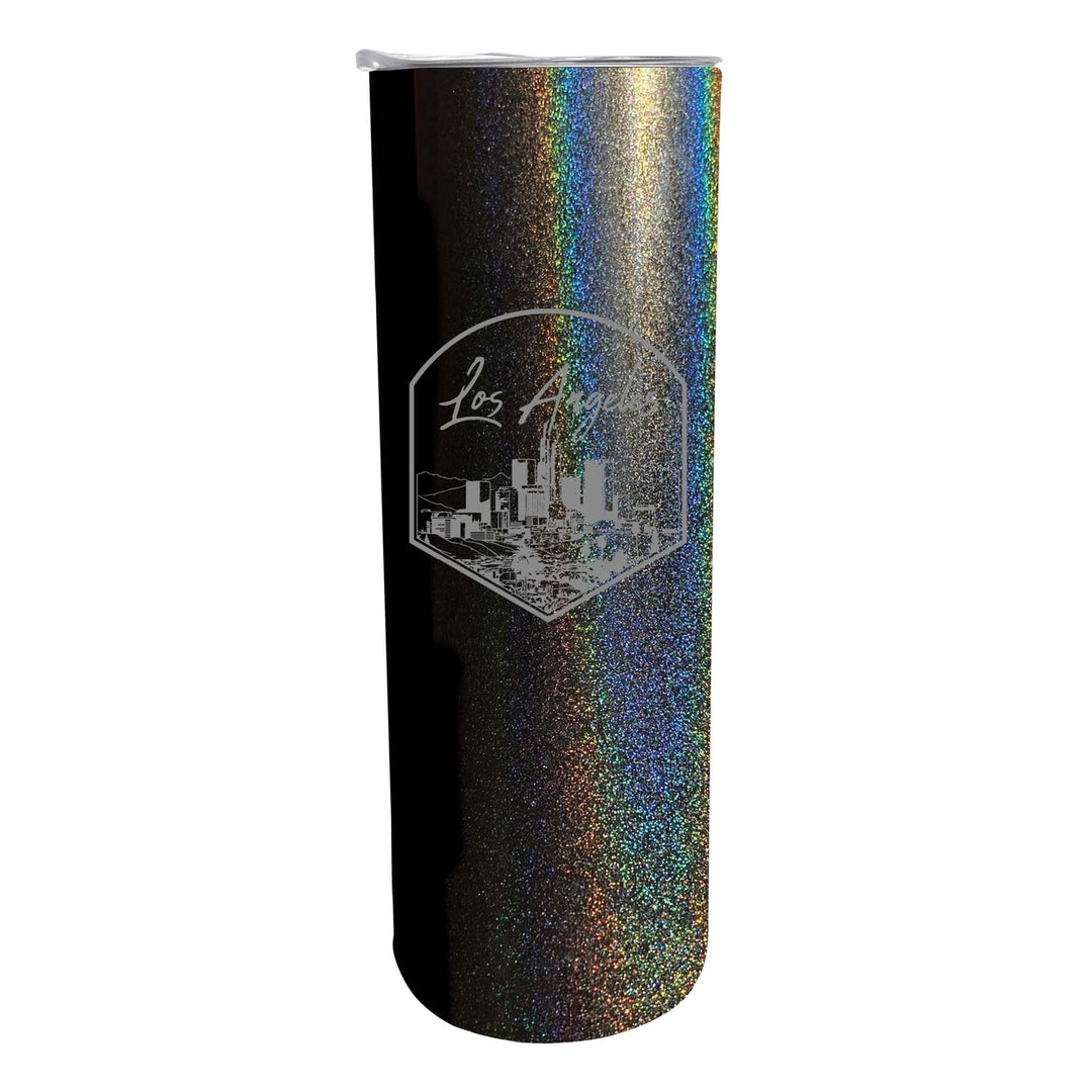 Los Angeles California Engraving 1 Souvenir 20 oz Engraved Insulated Stainless Steel Skinny Tumbler Image 2