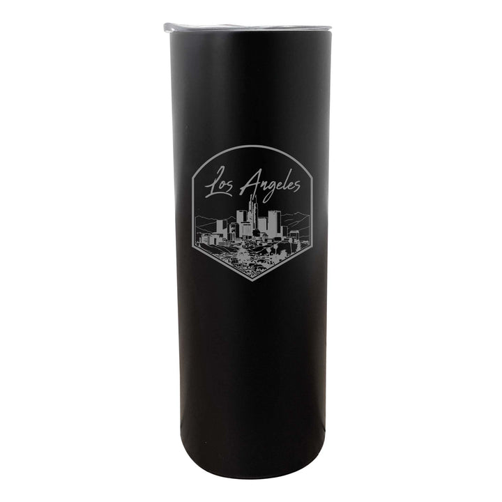 Los Angeles California Engraving 1 Souvenir 20 oz Engraved Insulated Stainless Steel Skinny Tumbler Image 3