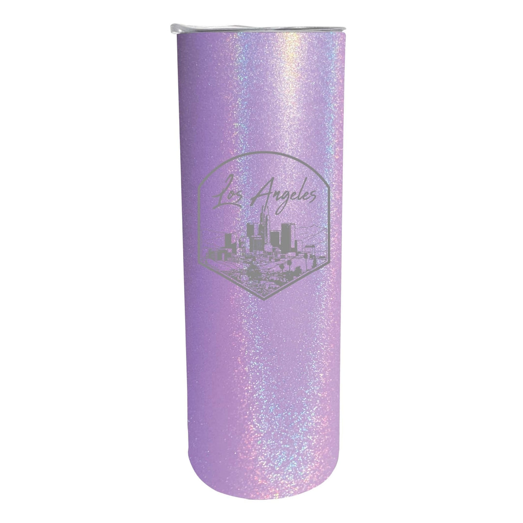 Los Angeles California Engraving 1 Souvenir 20 oz Engraved Insulated Stainless Steel Skinny Tumbler Image 4