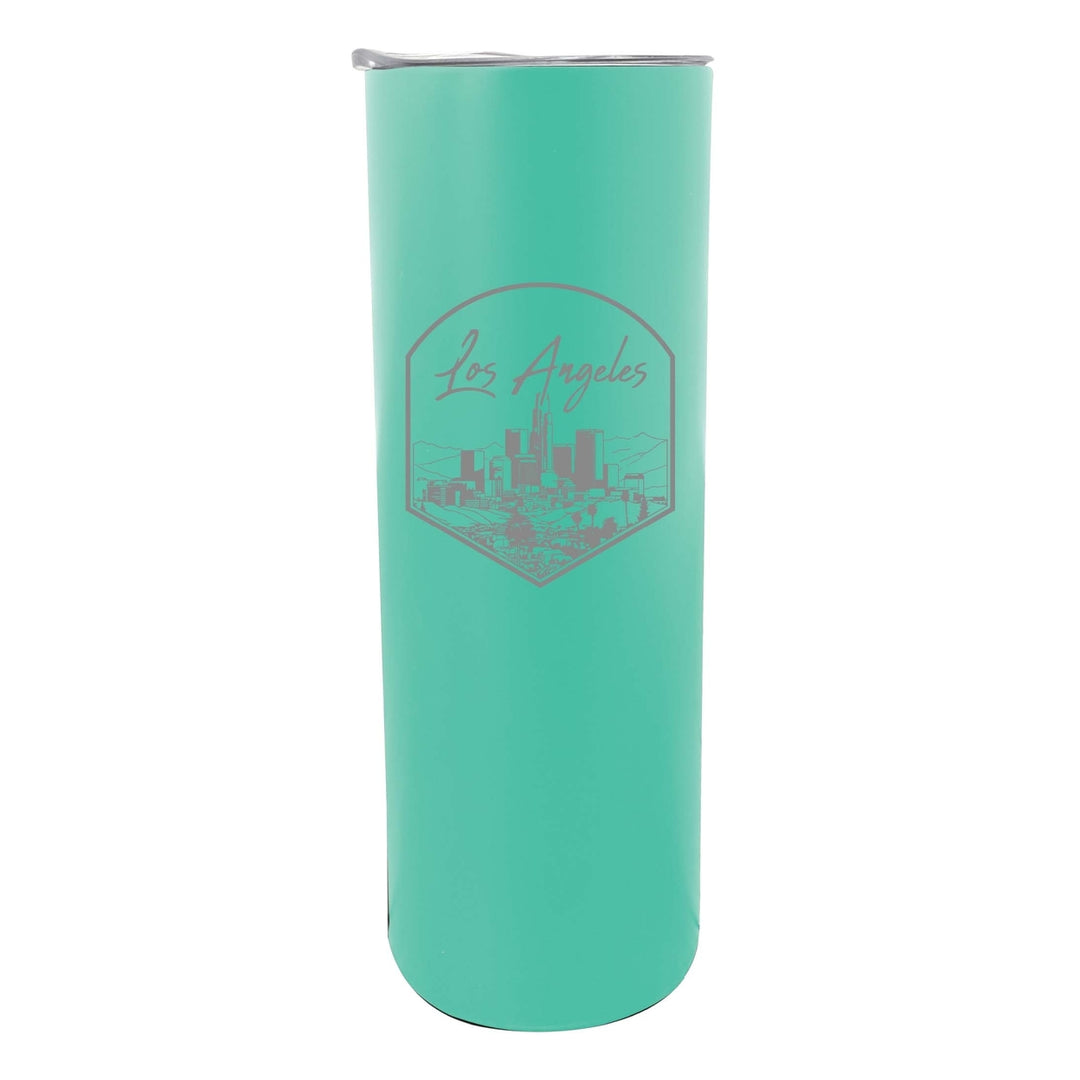 Los Angeles California Engraving 1 Souvenir 20 oz Engraved Insulated Stainless Steel Skinny Tumbler Image 6