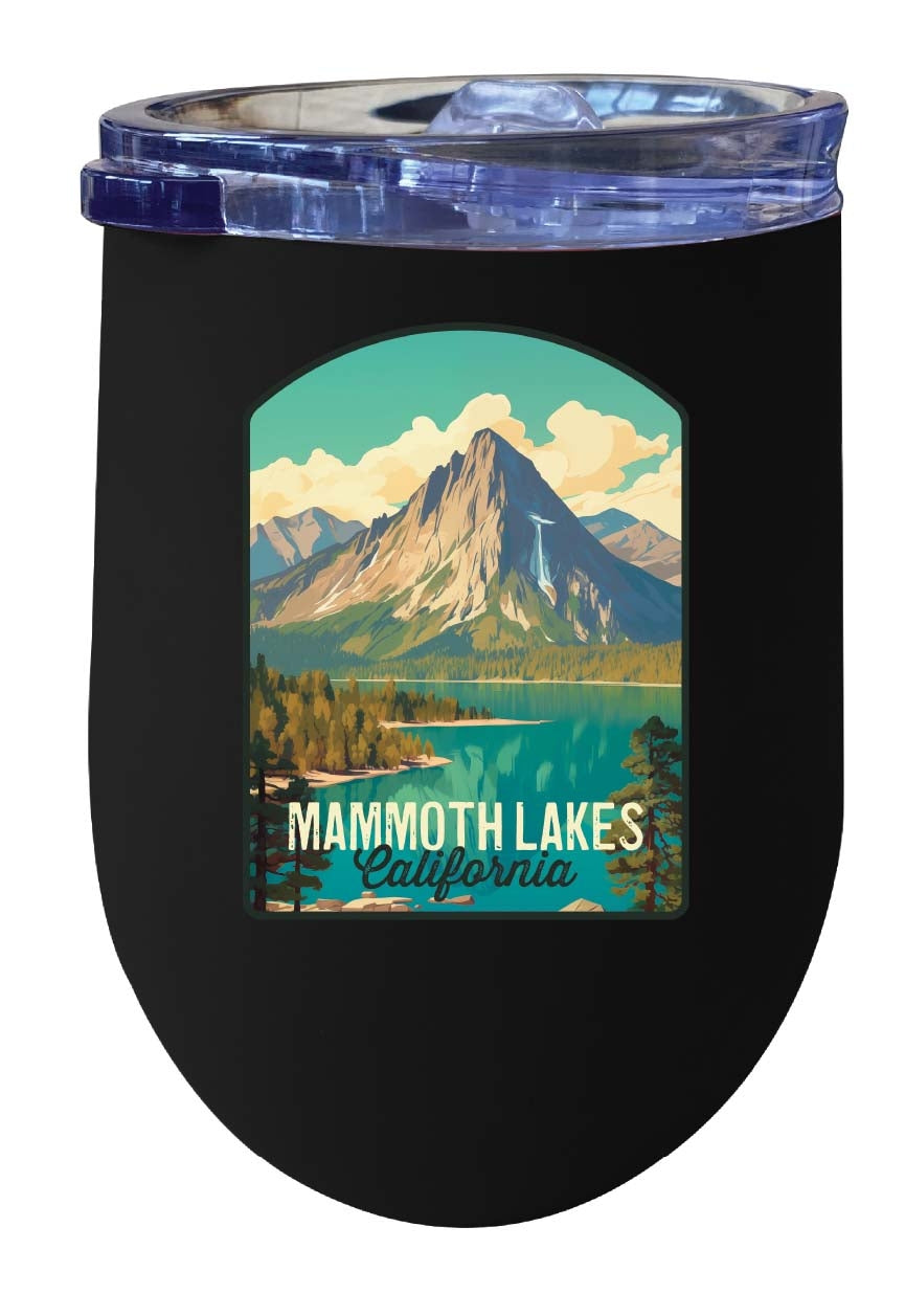 Mammoth Lakes California Design A Souvenir 12 oz Insulated Wine Stainless Steel Tumbler Image 1