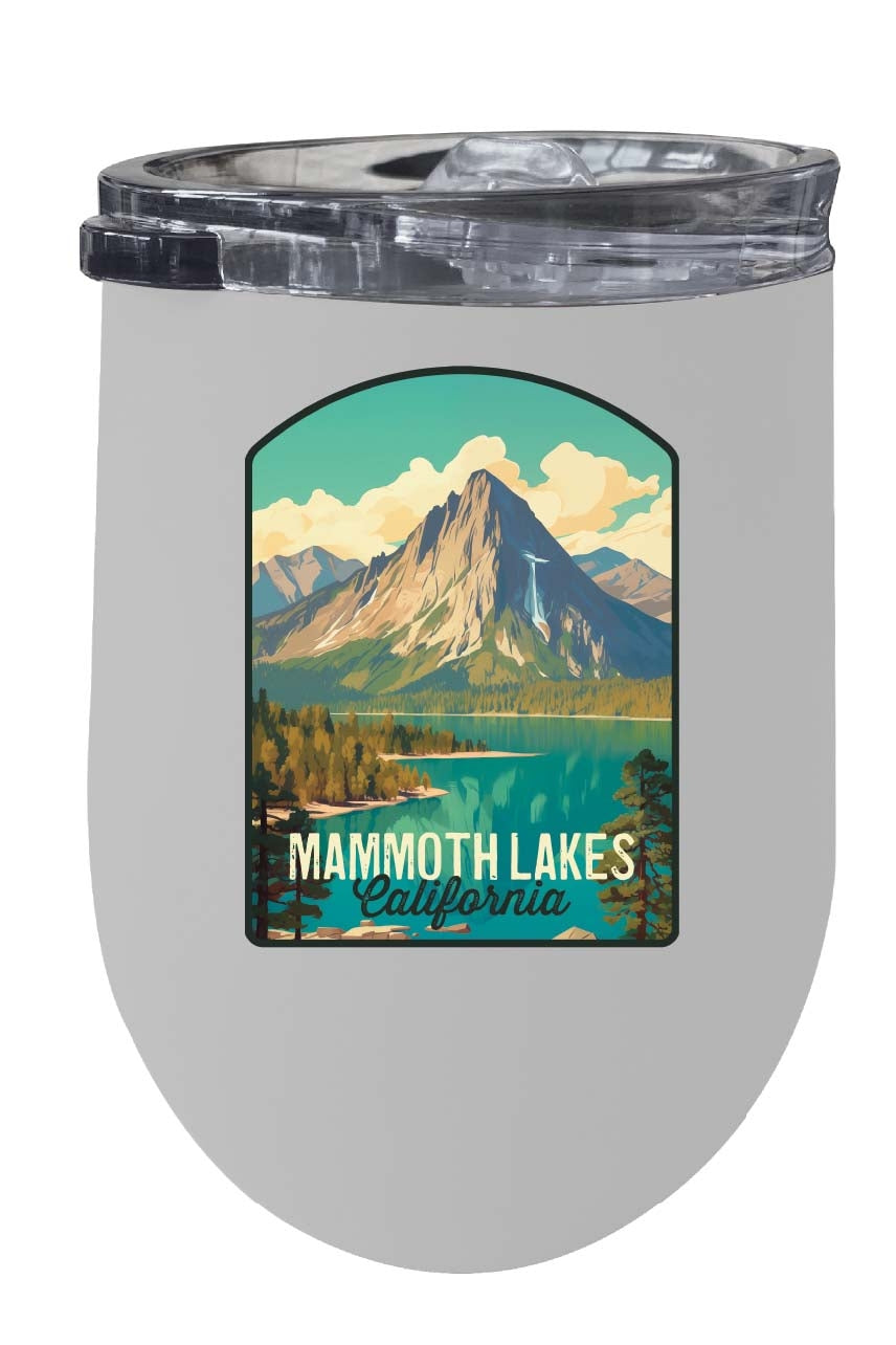 Mammoth Lakes California Design A Souvenir 12 oz Insulated Wine Stainless Steel Tumbler Image 2
