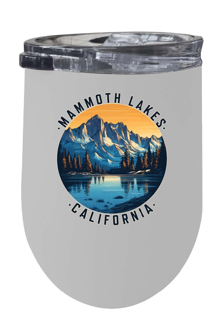 Mammoth Lakes California Design B Souvenir 12 oz Insulated Wine Stainless Steel Tumbler Image 1
