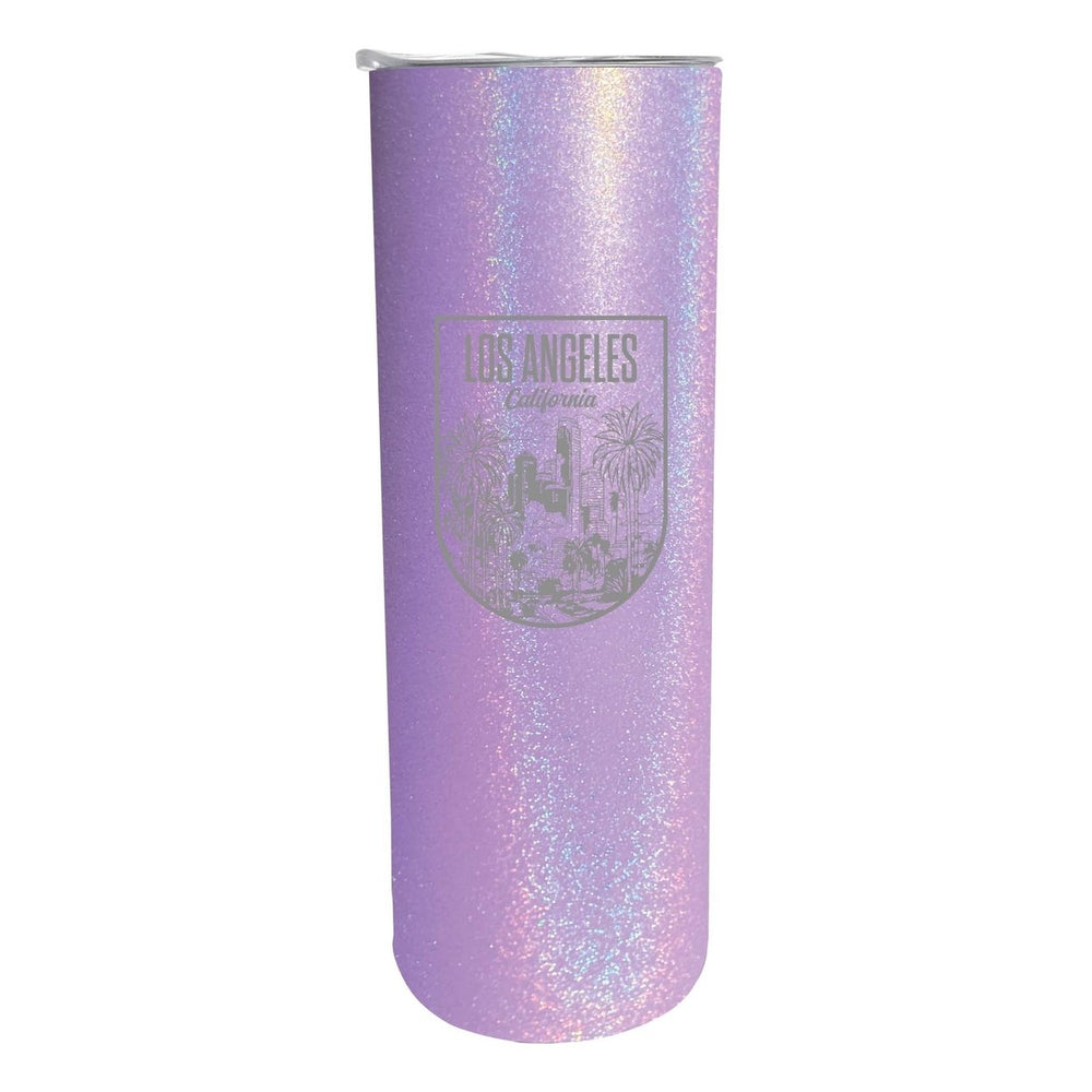 Los Angeles California Engraving 2 Souvenir 20 oz Engraved Insulated Stainless Steel Skinny Tumbler Image 2