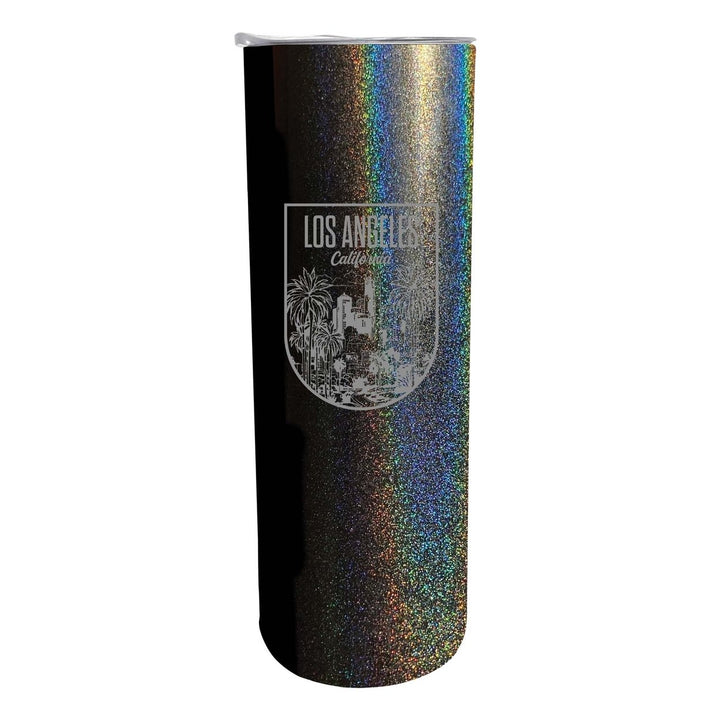 Los Angeles California Engraving 2 Souvenir 20 oz Engraved Insulated Stainless Steel Skinny Tumbler Image 1