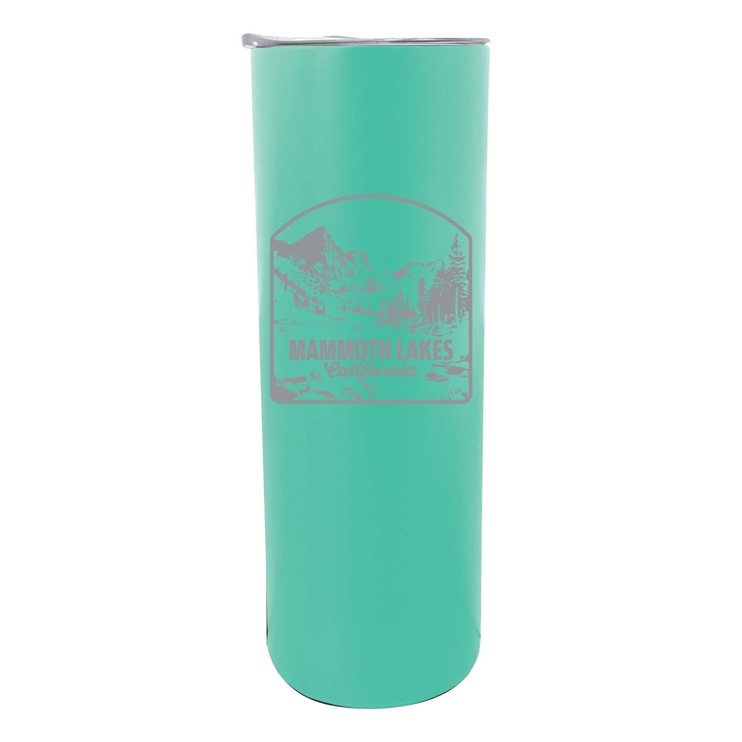 Mammoth Lakes California Souvenir 20 oz Engraved Insulated Stainless Steel Skinny Tumbler Image 1