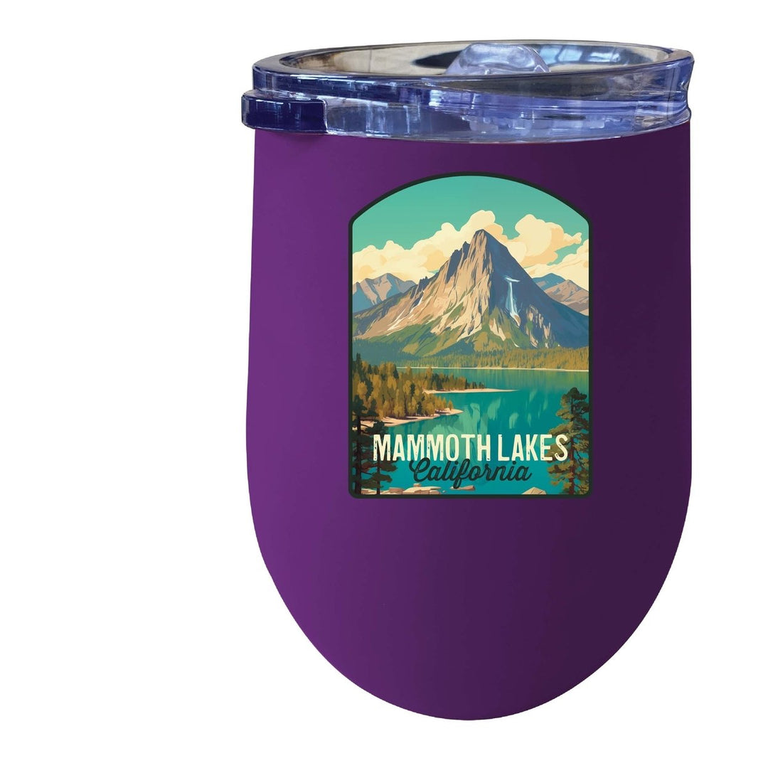 Mammoth Lakes California Design A Souvenir 12 oz Insulated Wine Stainless Steel Tumbler Image 4