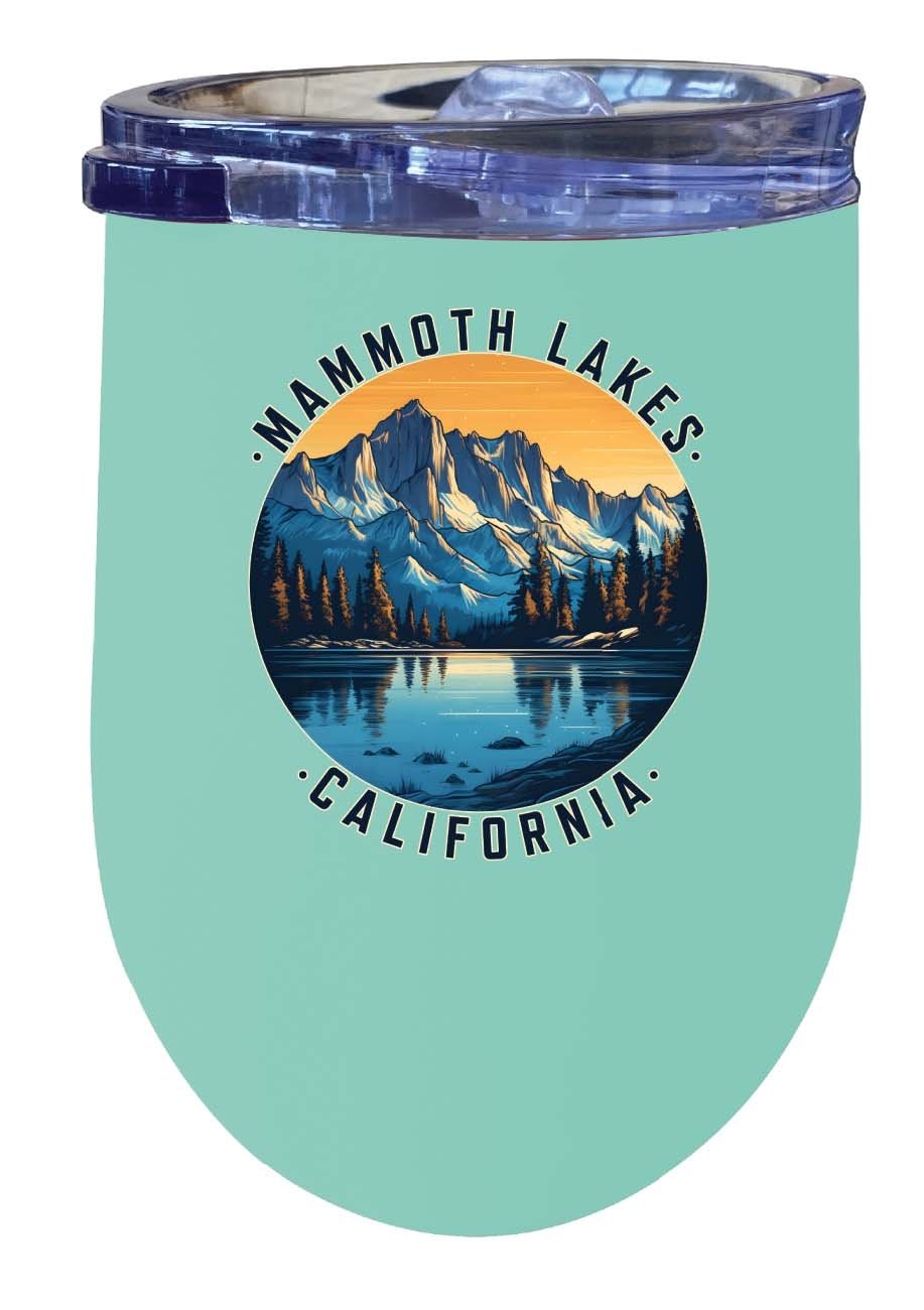 Mammoth Lakes California Design B Souvenir 12 oz Insulated Wine Stainless Steel Tumbler Image 2