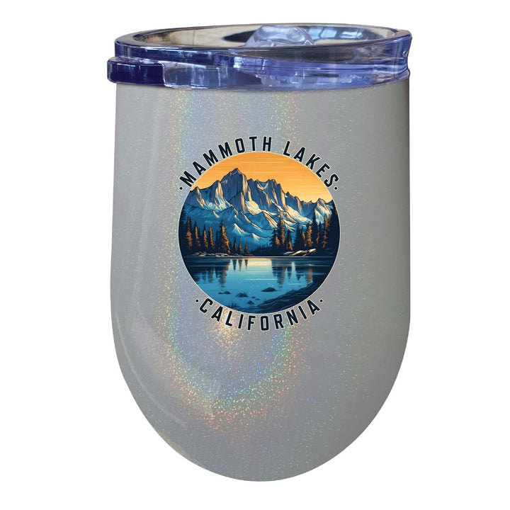 Mammoth Lakes California Design B Souvenir 12 oz Insulated Wine Stainless Steel Tumbler Image 4