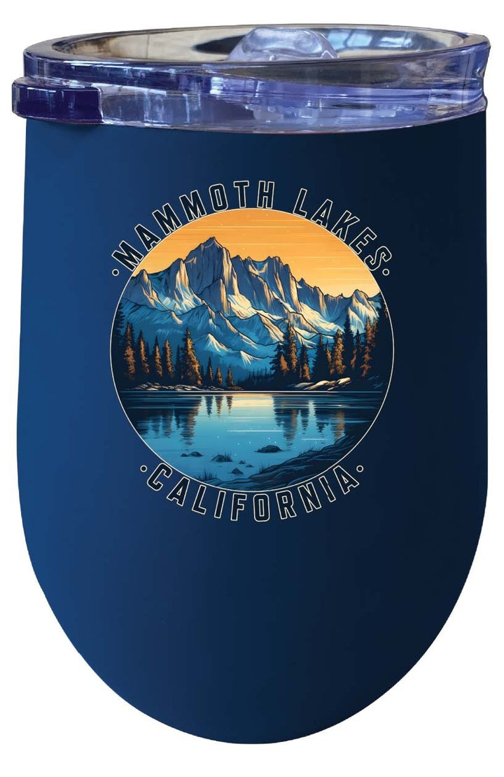 Mammoth Lakes California Design B Souvenir 12 oz Insulated Wine Stainless Steel Tumbler Image 4