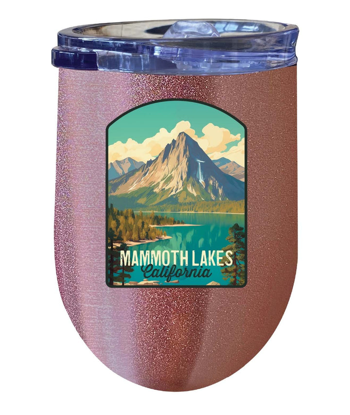 Mammoth Lakes California Design A Souvenir 12 oz Insulated Wine Stainless Steel Tumbler Image 7