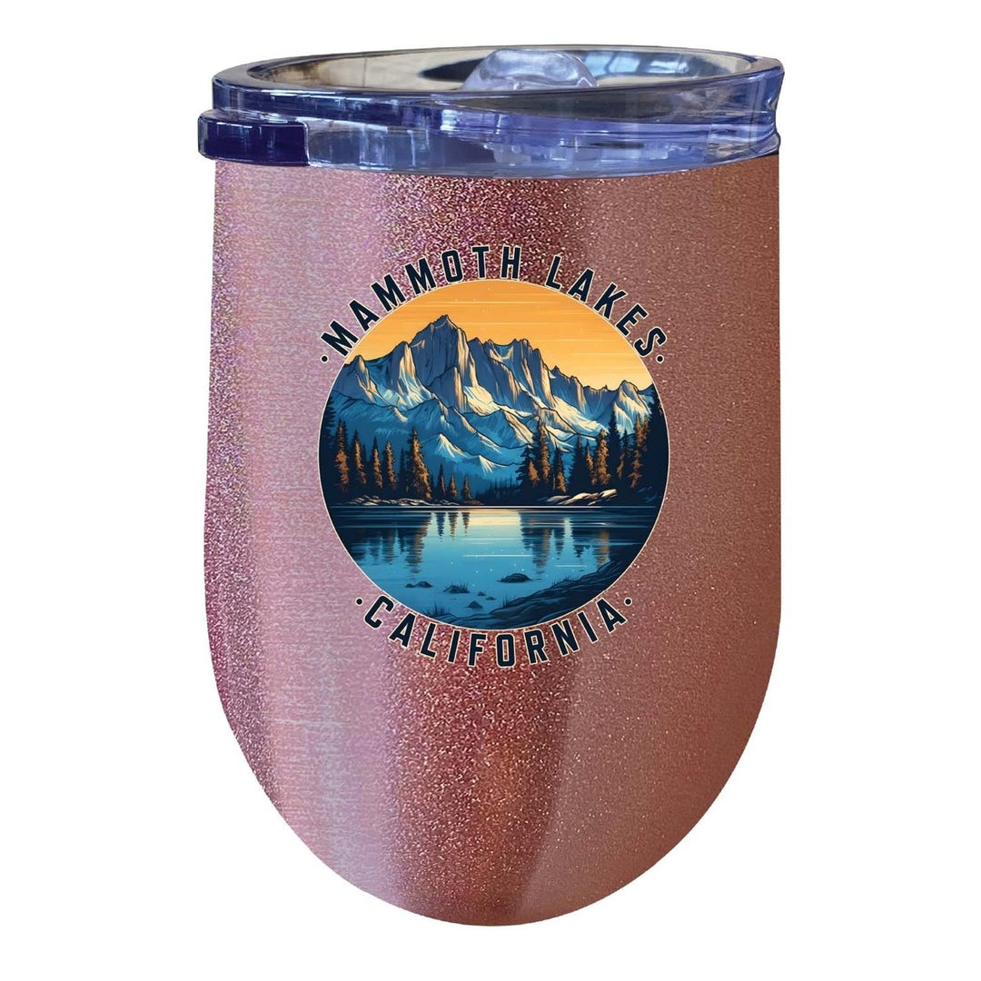 Mammoth Lakes California Design B Souvenir 12 oz Insulated Wine Stainless Steel Tumbler Image 6