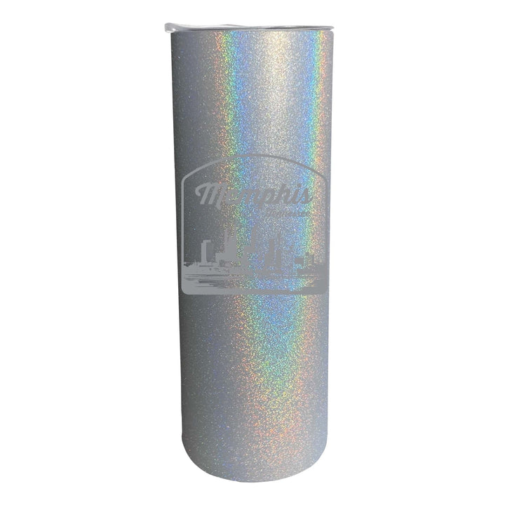 Memphis Tennessee Souvenir 20 oz Engraved Insulated Stainless Steel Skinny Tumbler Image 3