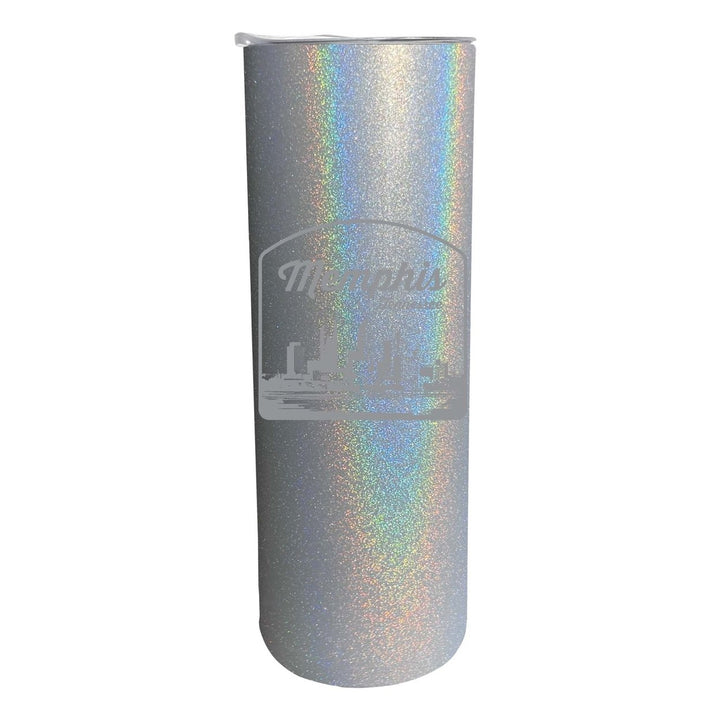 Memphis Tennessee Souvenir 20 oz Engraved Insulated Stainless Steel Skinny Tumbler Image 1