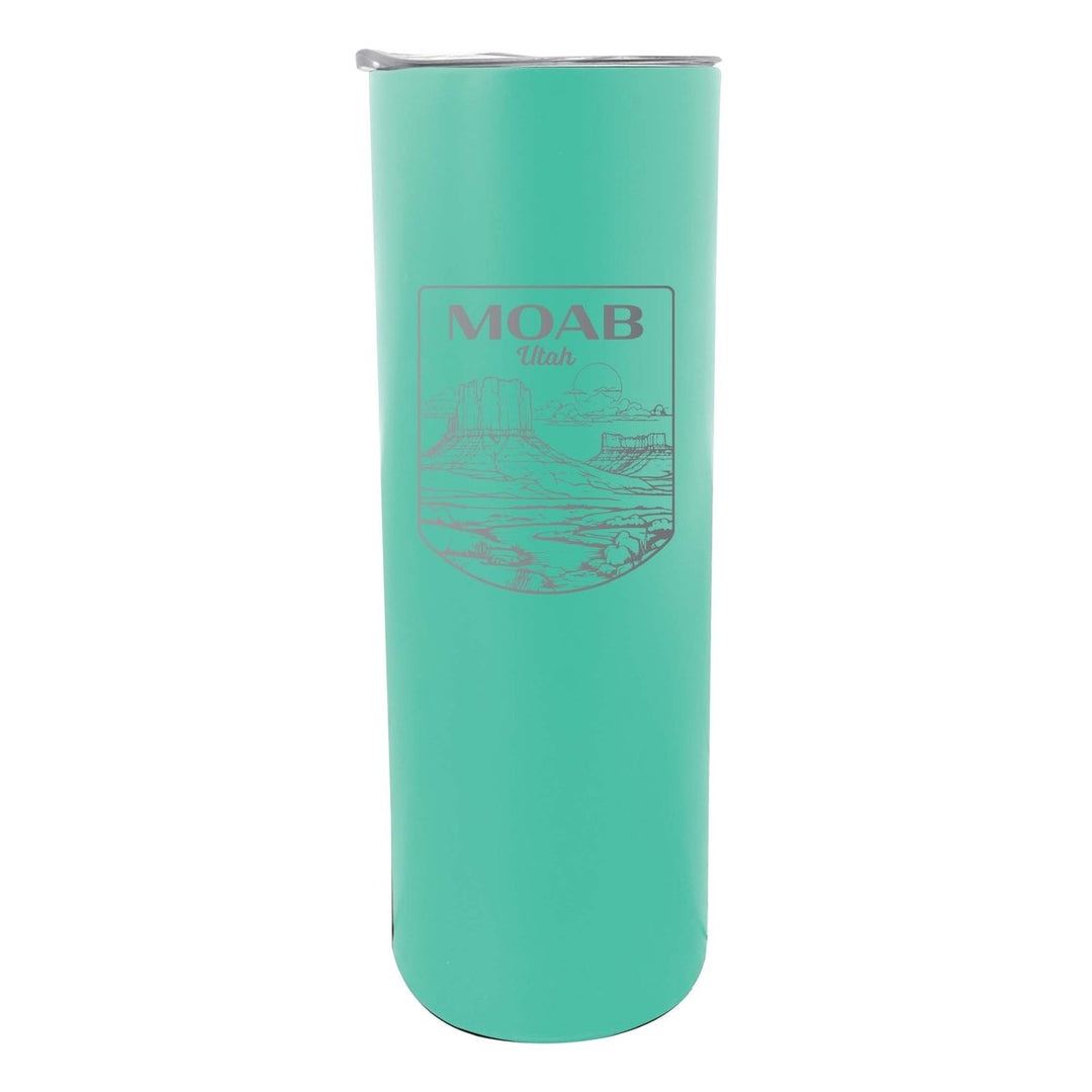 Moab Utah Souvenir 20 oz Engraved Insulated Stainless Steel Skinny Tumbler Image 4