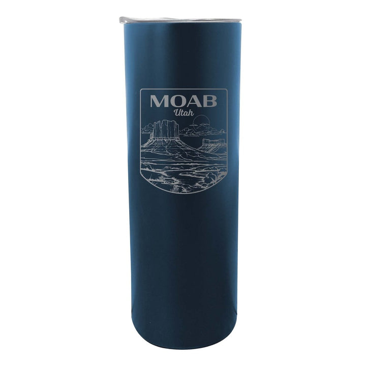 Moab Utah Souvenir 20 oz Engraved Insulated Stainless Steel Skinny Tumbler Image 4