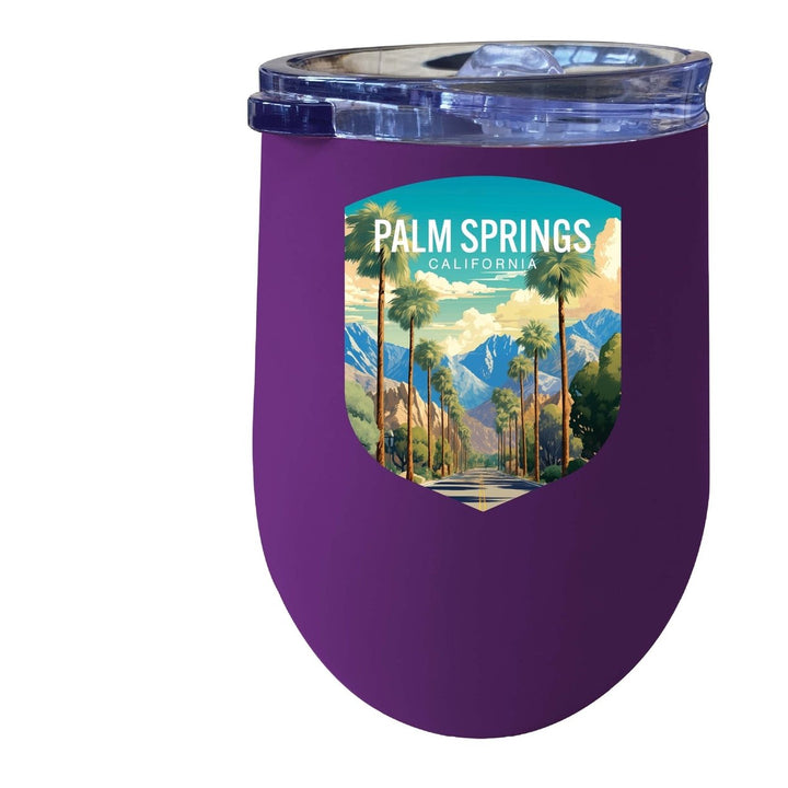 Palm Springs California Design A Souvenir 12 oz Insulated Wine Stainless Steel Tumbler Image 1