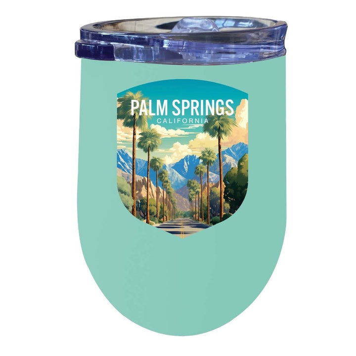 Palm Springs California Design A Souvenir 12 oz Insulated Wine Stainless Steel Tumbler Image 1